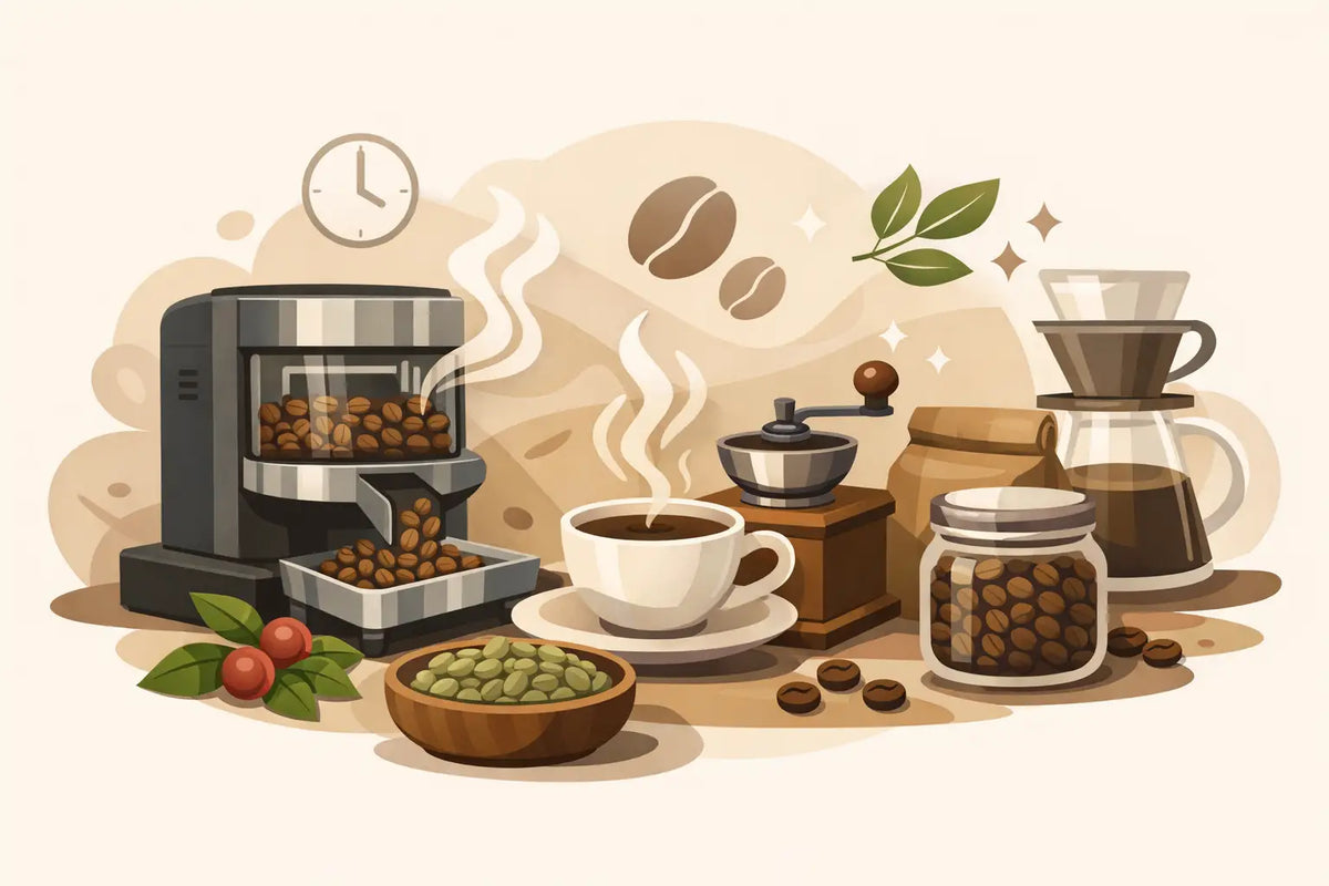 Coffee Roasting Process and Freshness at Home